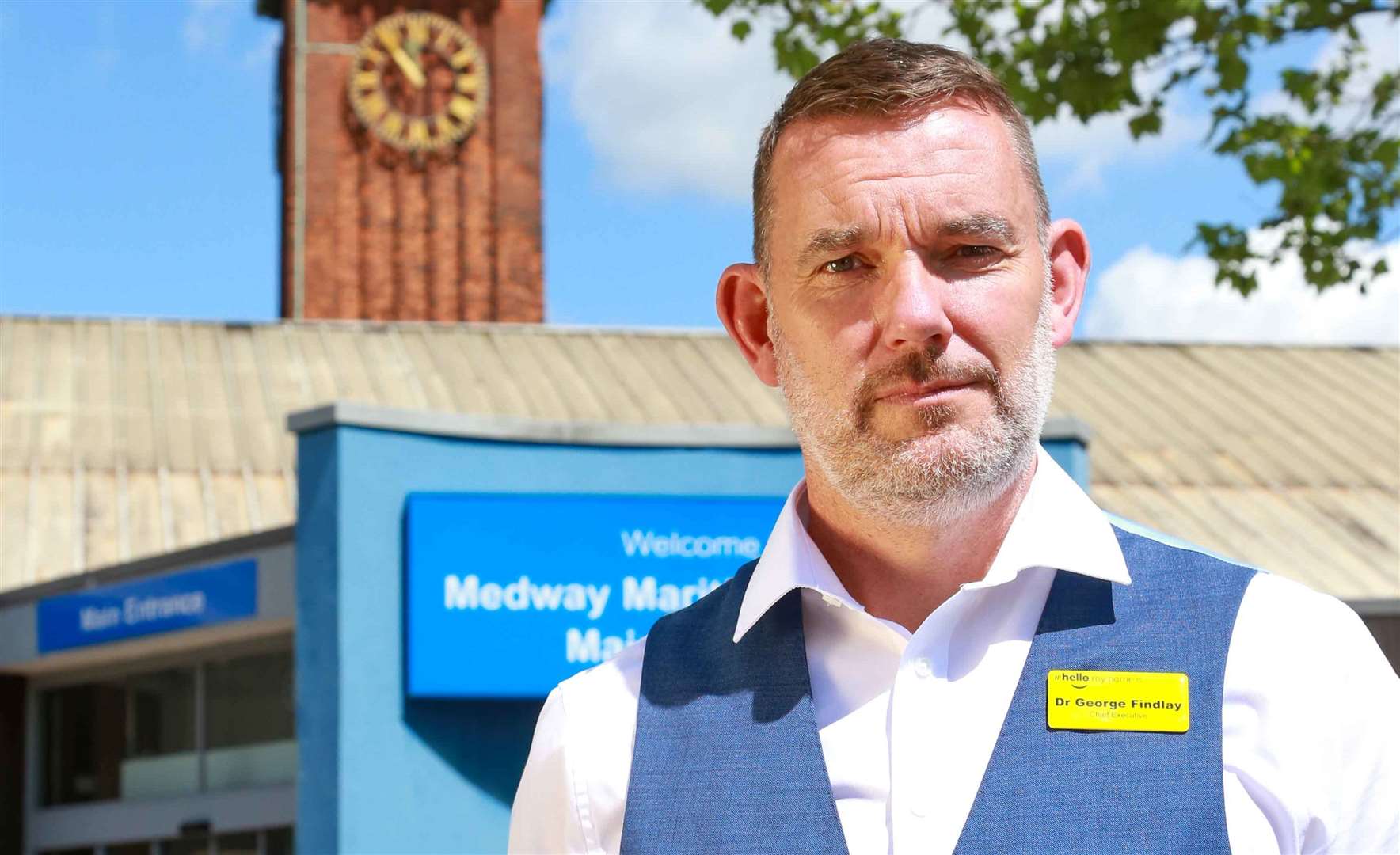 Dr George Findlay, chief executive at Medway NHS Trust and Medway Maritime Hospital, said a full report would be presented to the coroner. Picture: Medway NHS Trust