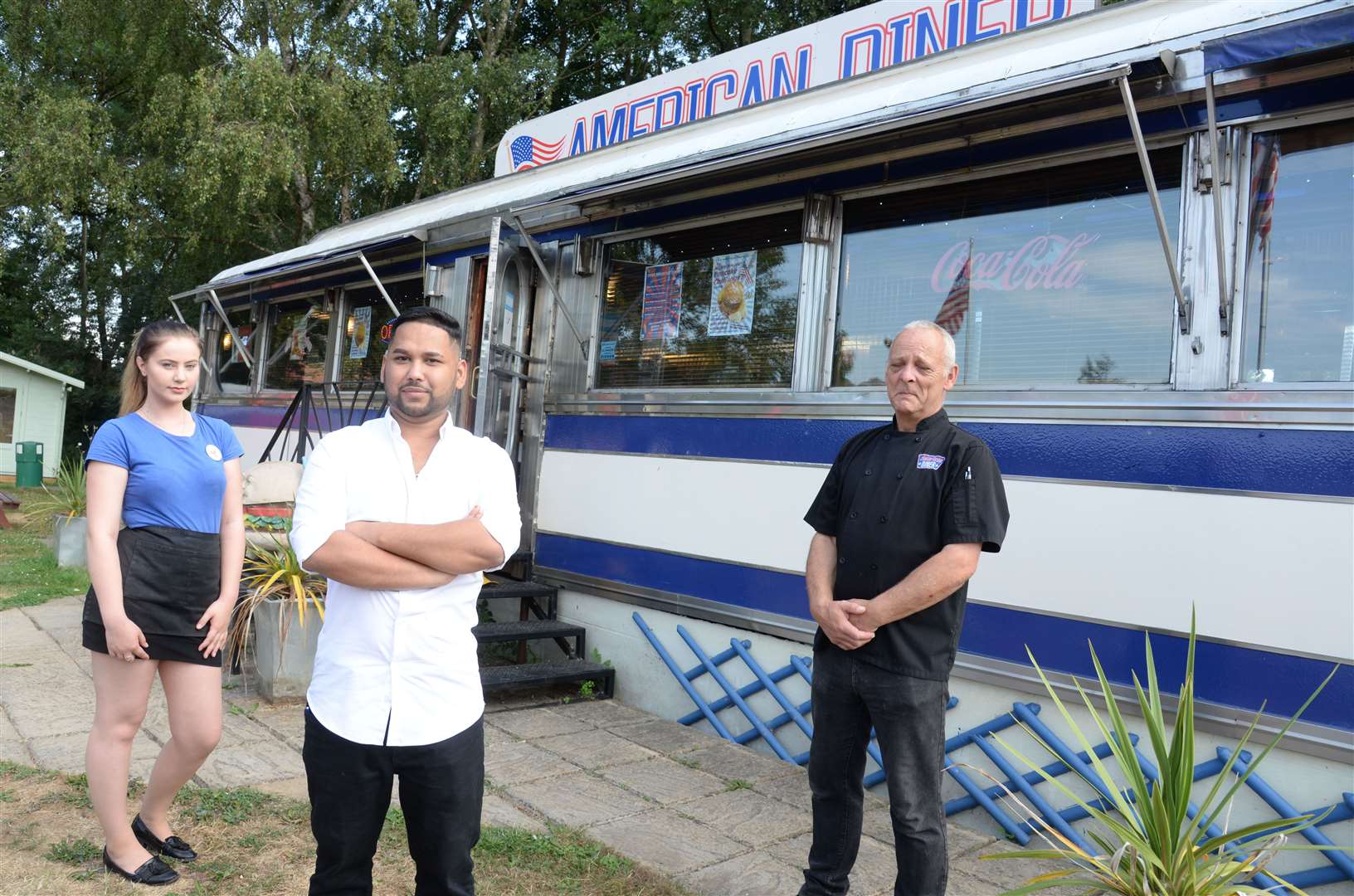 MDM 'Royal' Karim outside the Bybrook Barn diner before it was removed last year