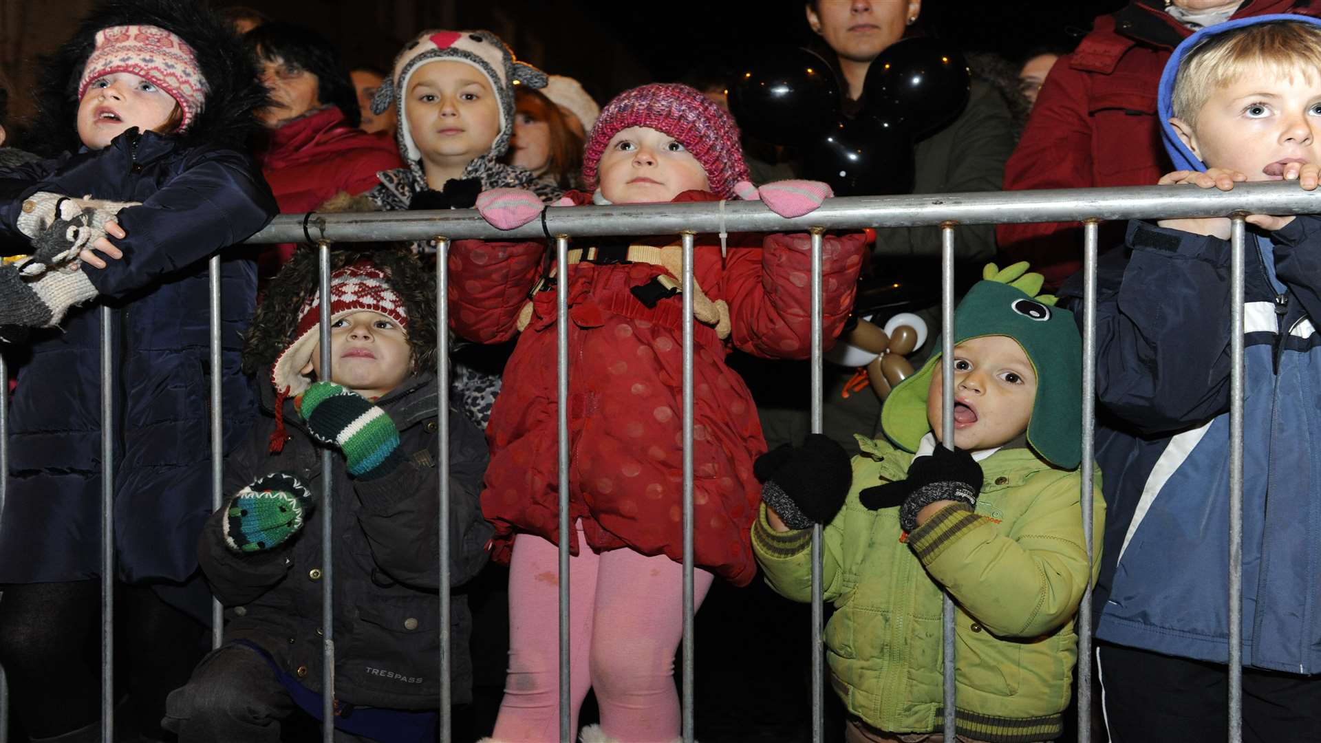 Children enjoyed the light switch on in the town centre