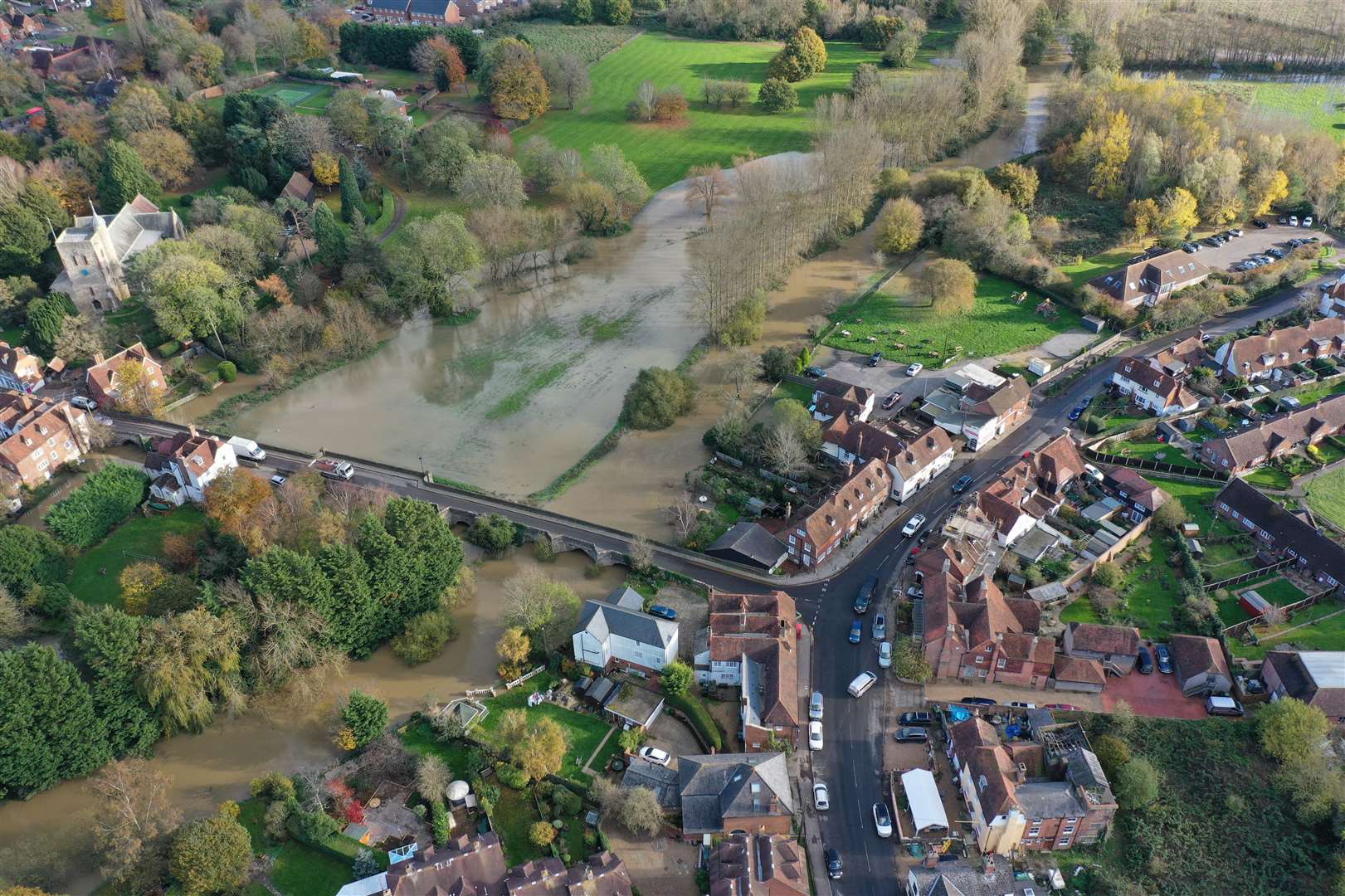 Yalding was heavily impacted by flash flooding in November. Picture: UKNIP