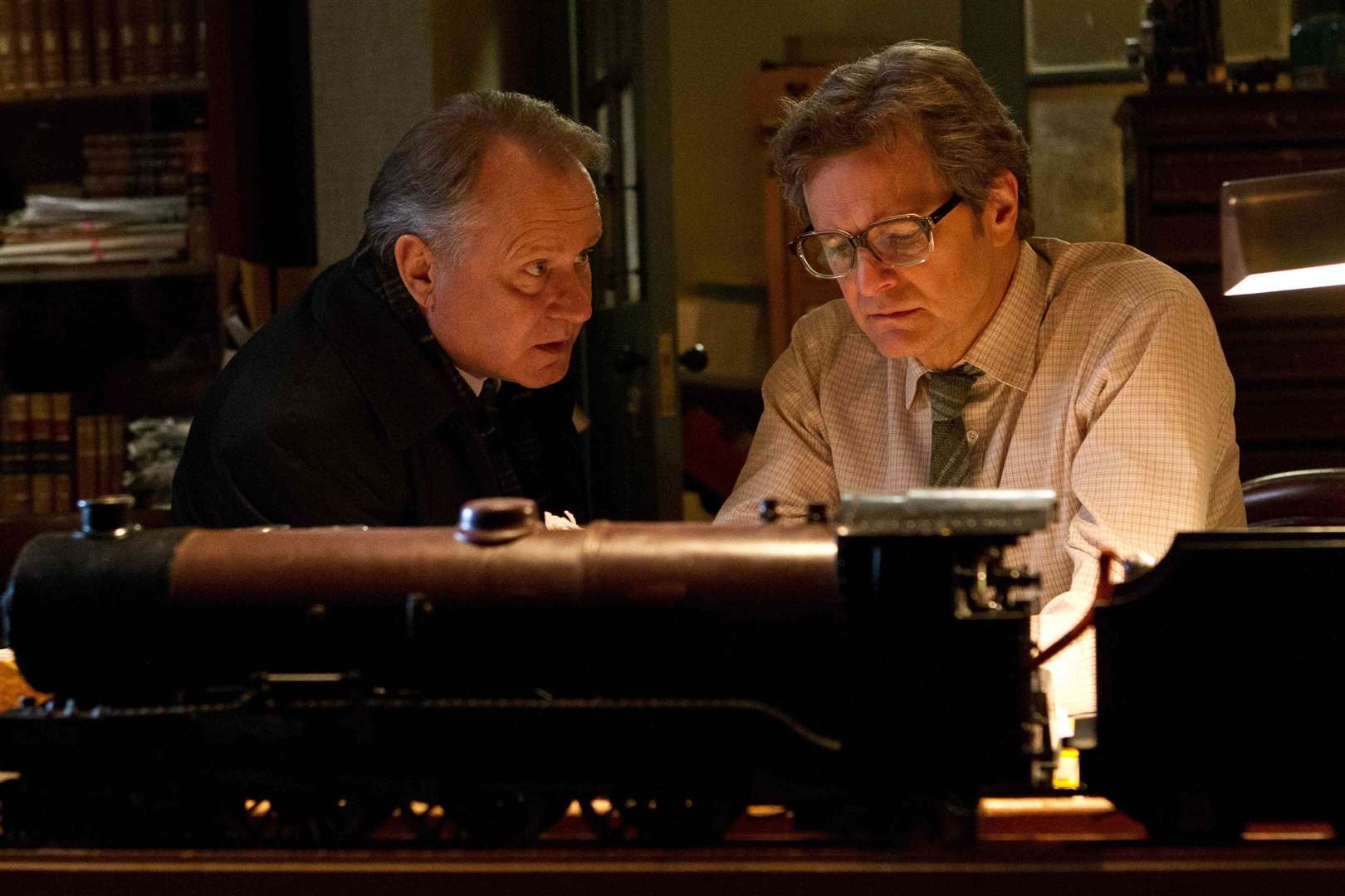 Colin Firth and Stellan Skarsgard, in The Railway Man. Picture: PA Photo/Lionsgate