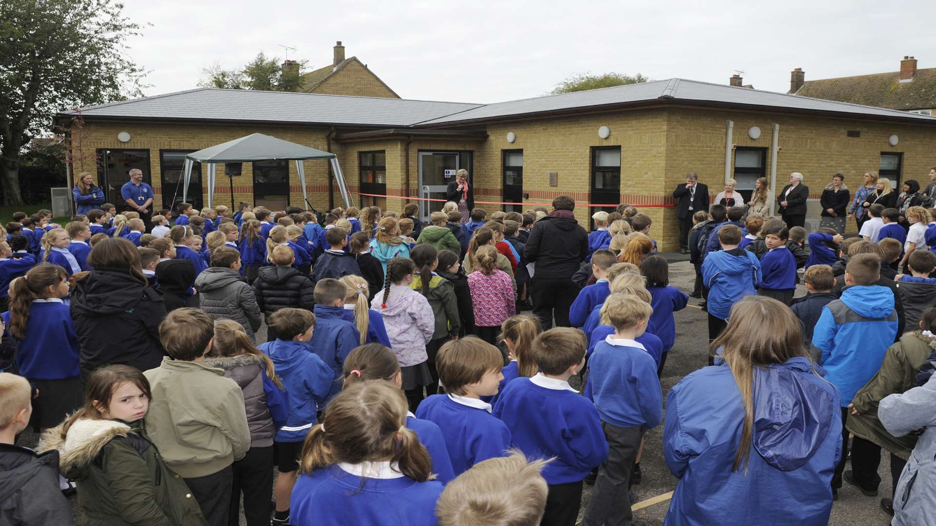 New school annex opened by chairman of governors George Box