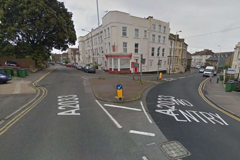 The accident happened near The Raglan pub in Dover Road. Picture: Google