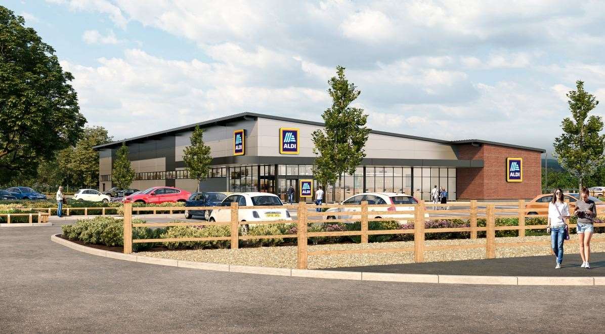 How the Aldi on Waterbrook Park is set to look