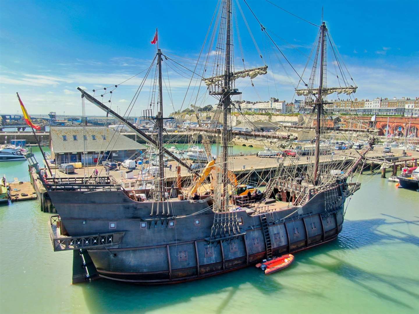 El Galeon Andalucia is described as a floating museum. Picture: Swift Aerial Photography