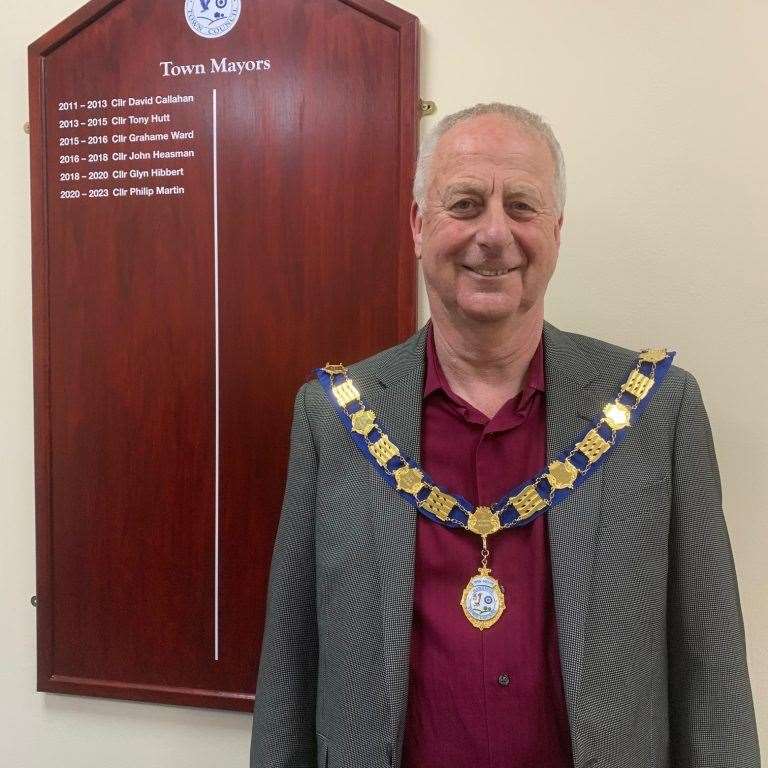 Current Hawkinge mayor Chris Johnson says the hat was a necessary and normal purchase. Picture: Hawkinge Town Council