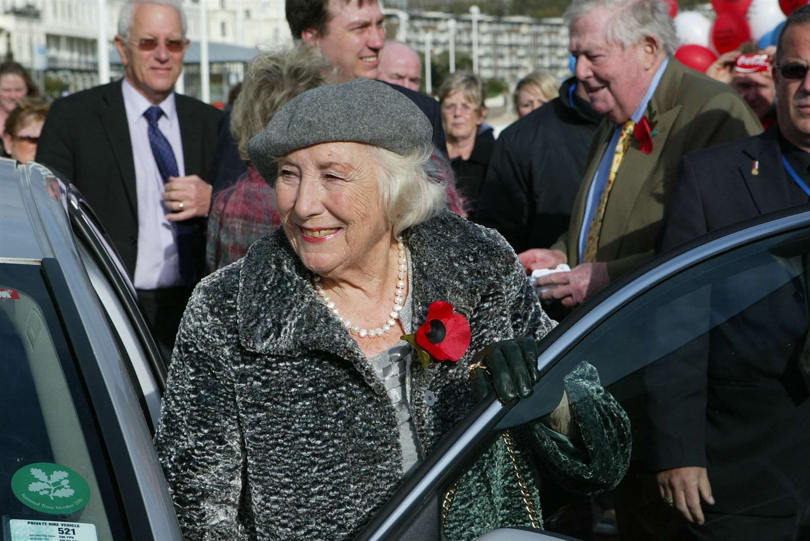Dame Vera Lynn during a visit to Dover when she backed a community bid to buy the Port for £400million. Picture: Terry Scott