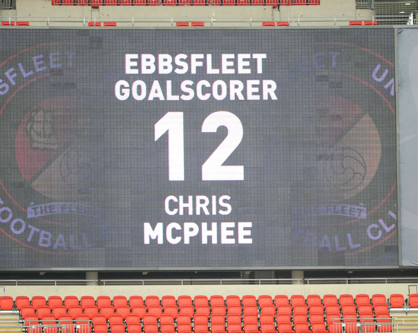 Ebbsfleet United take the lead through Chris McPhee's 45th minute effort Picture:Barry Goodwin