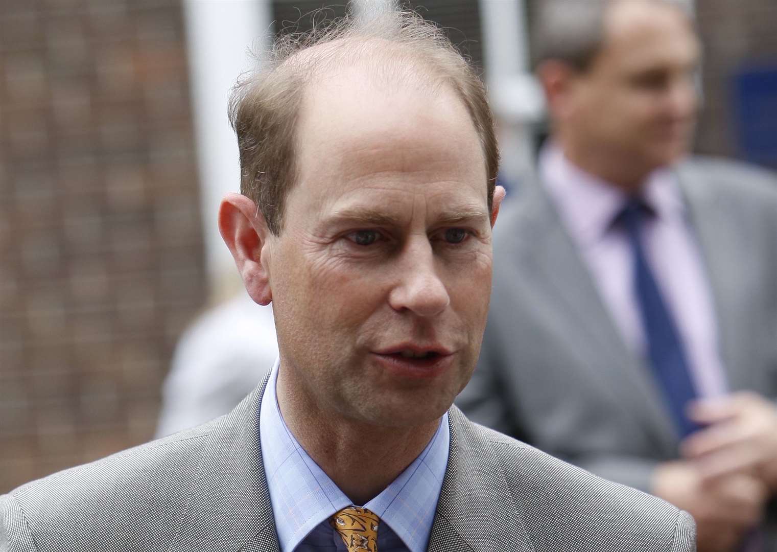Prince Edward during a visit to Gillingham in 2012