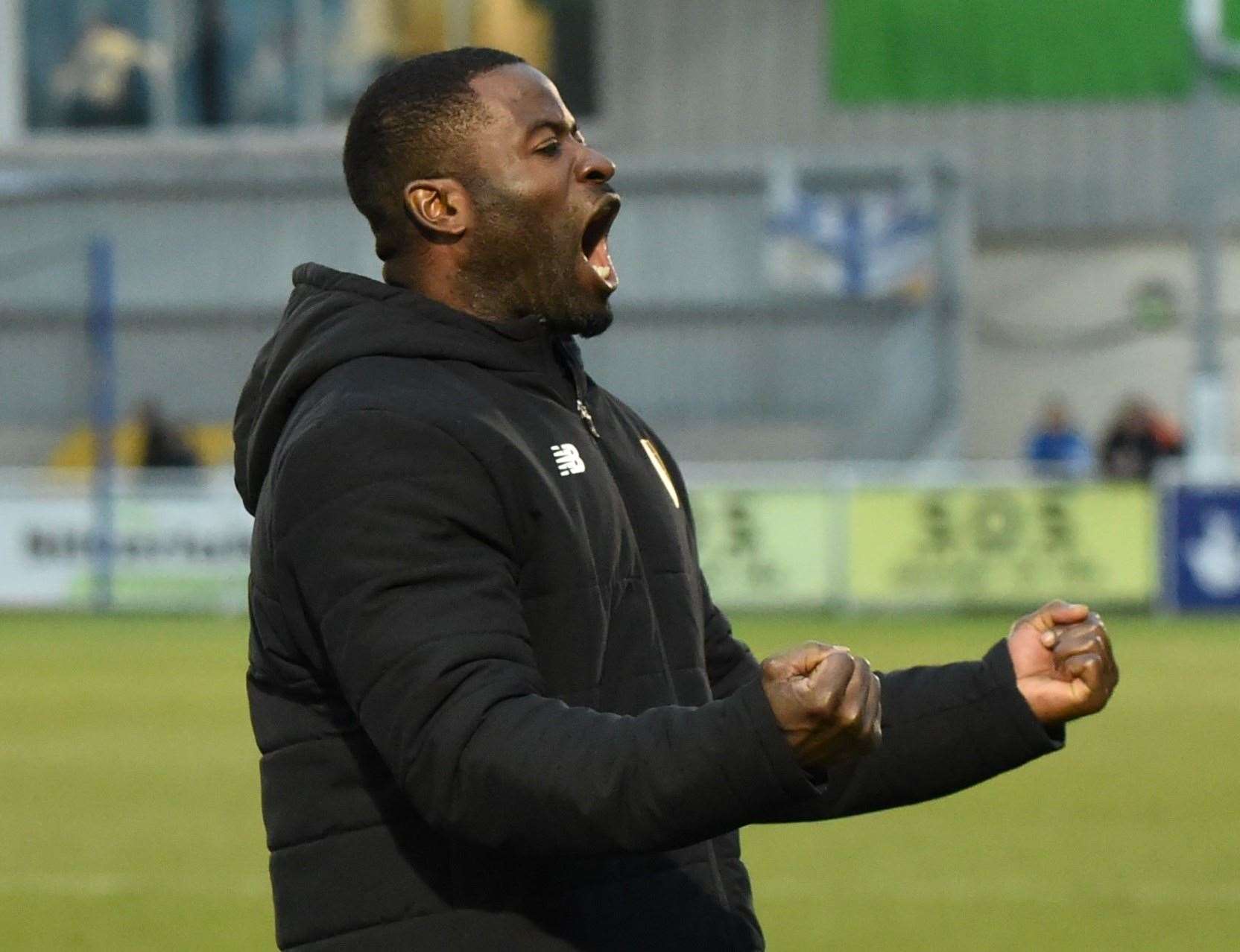 George Elokobi has been appointed Maidstone manager following his spell as caretaker boss. Picture: Steve Terrell
