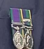 The Northern Ireland General Service Medal and TA long service medal went missing from Asda in Greenhithe. Photo credit: Darren Riley