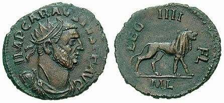 One of the coins minted by usurper Carausius. Picture: Classical Numismatic Group, Inc/cngcoins.com