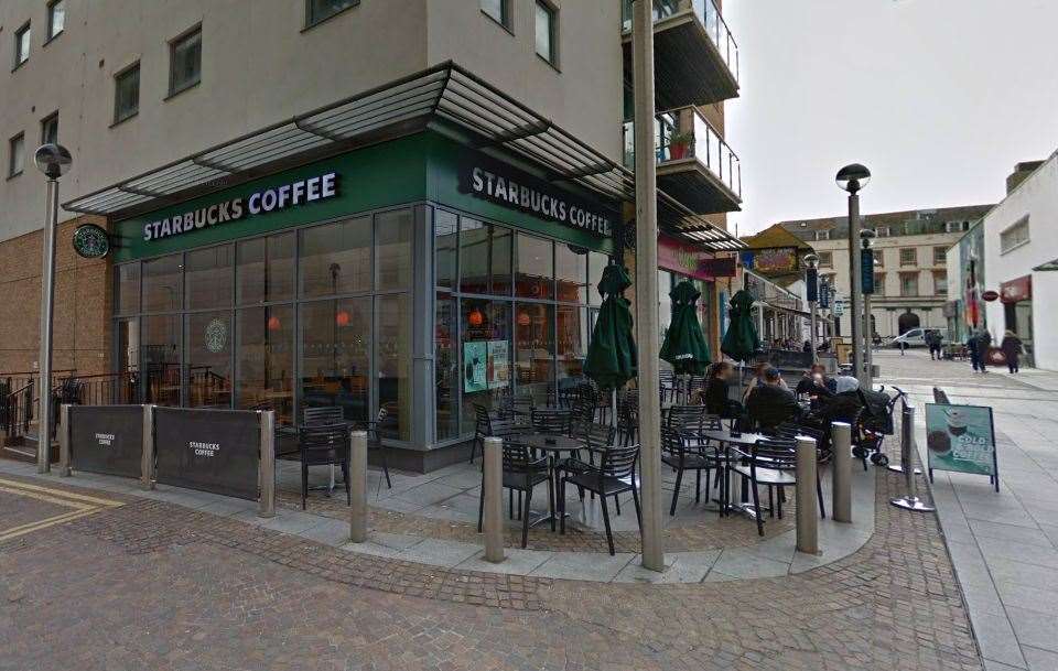 A man and a woman have been arrested after Starbucks in Bouverie Place, Folkestone was burgled. Picture: Google