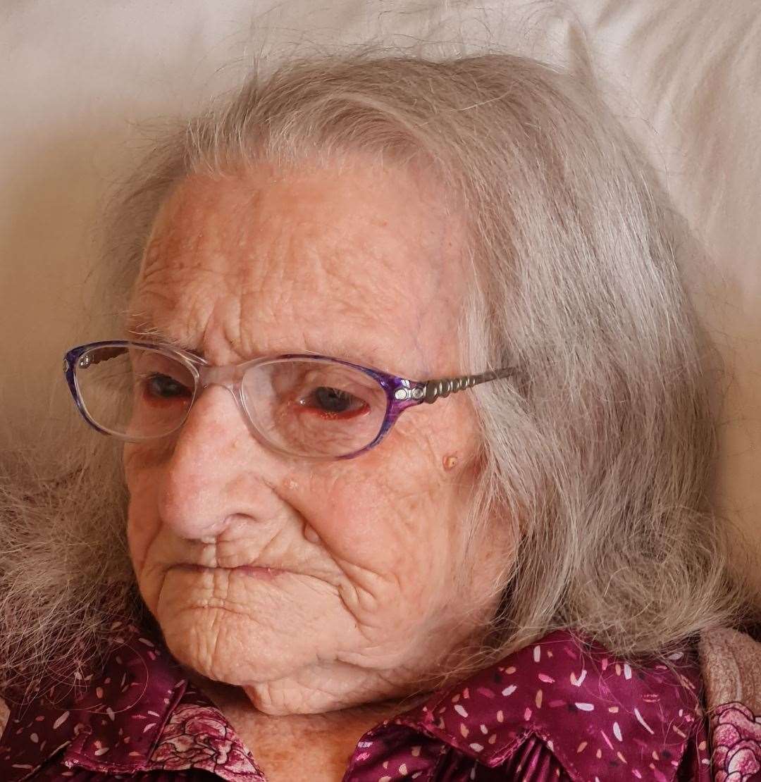 Edith Brittain, 105, was a resident at Herne Place care home in Herne Bay. Picture: Cheryl Brittain