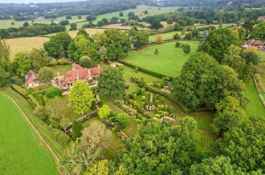 The property sits within approximately 50 acres of land, with 4.5 acres of formal gardens. Picture: John D Wood
