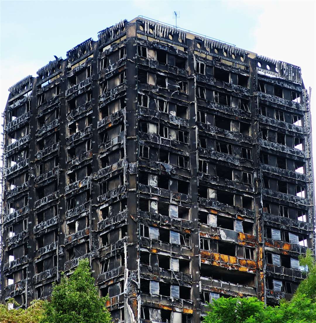 The remains of Grenfell Tower following the fire in June 2017, which exposed defects in high rise blocks Picture: iStock/ Alex Donohue