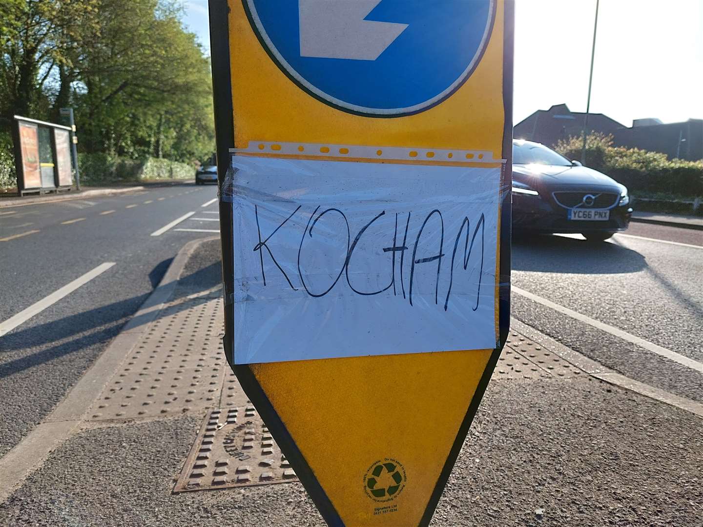 Signs have been put up across Ashford