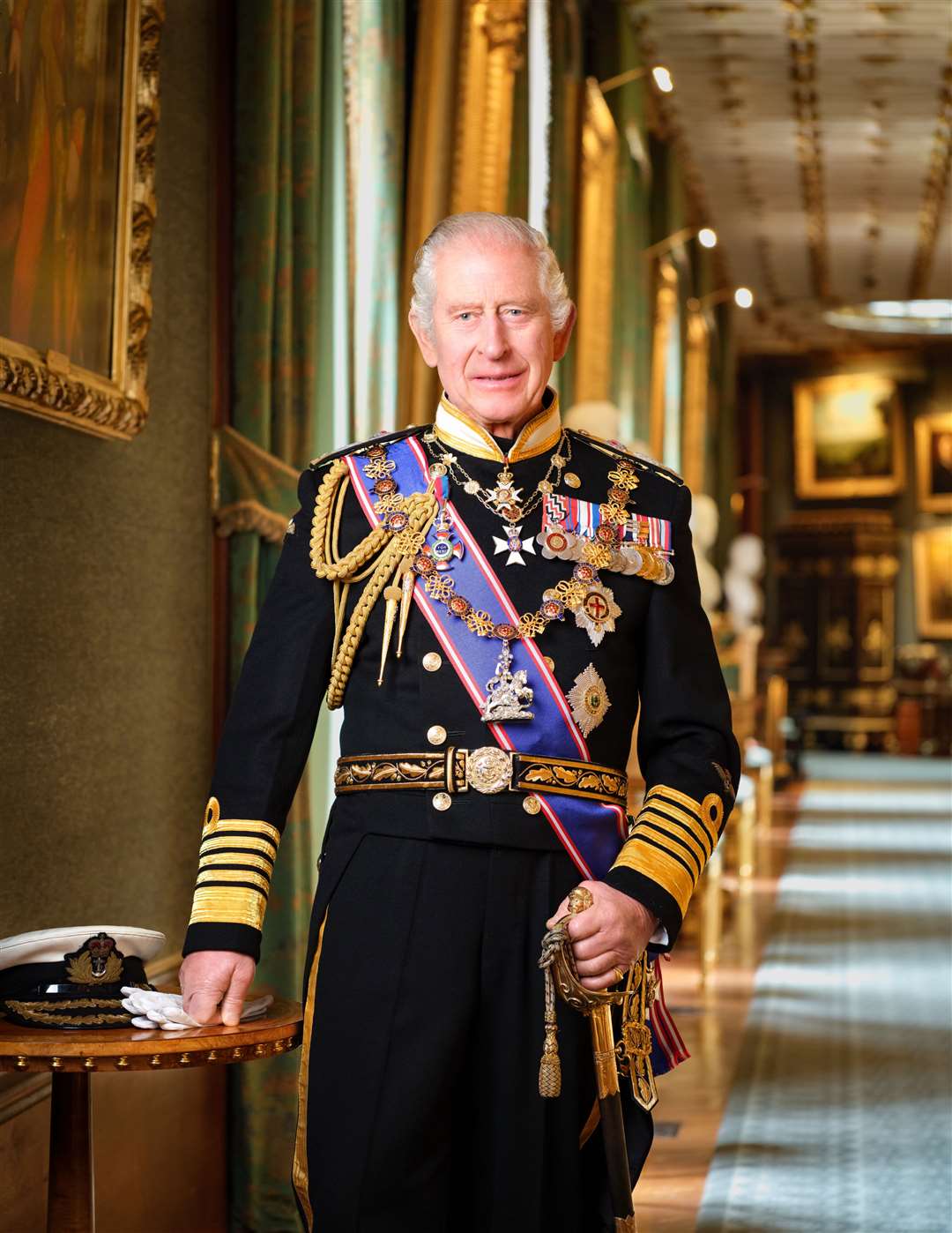 The Cabinet Office has released a new official portrait of the King for displaying in public buildings (Hugo Burnand/Royal Household/Cabinet Office/PA)