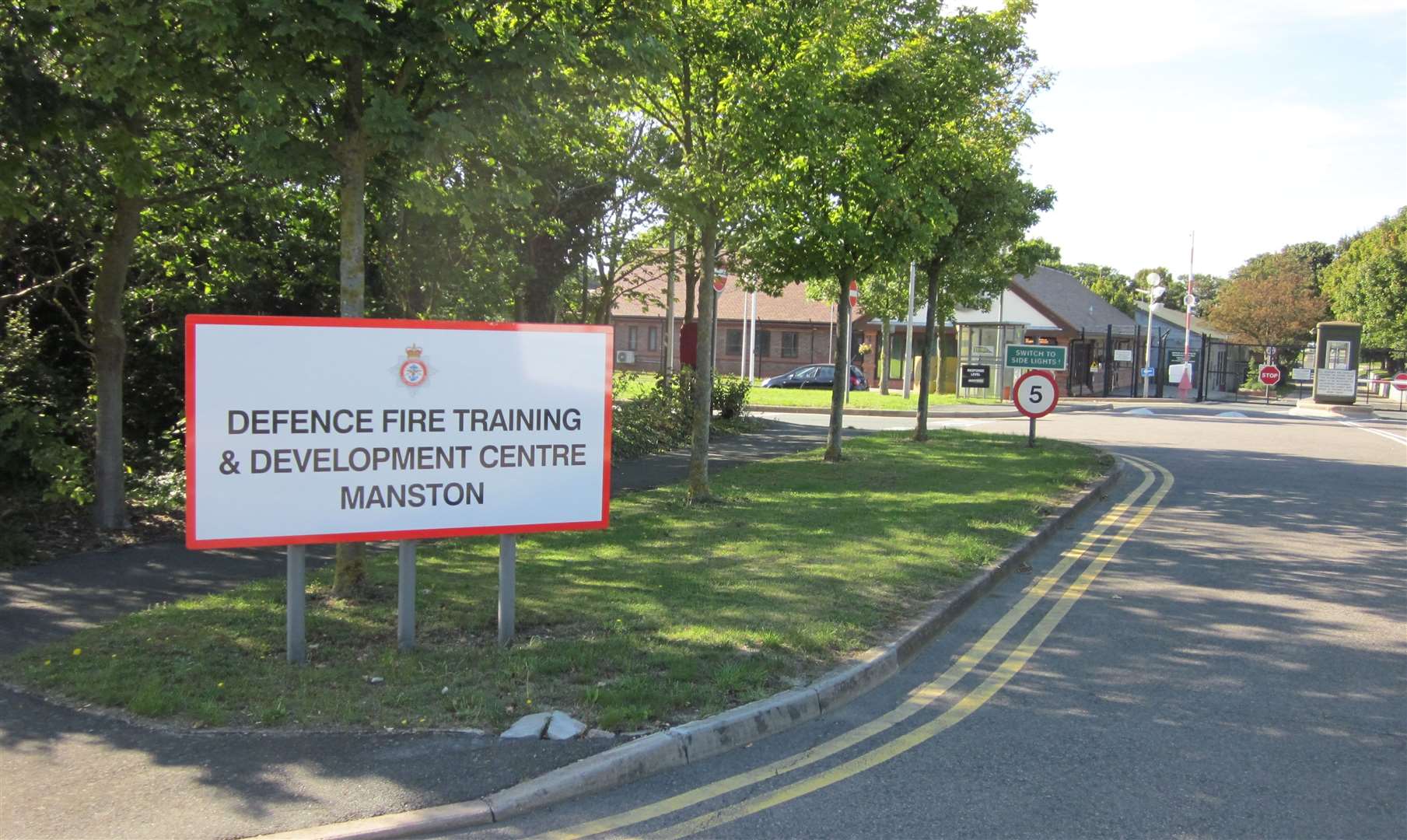 The Defence Fire Training and Development Centre in Manston