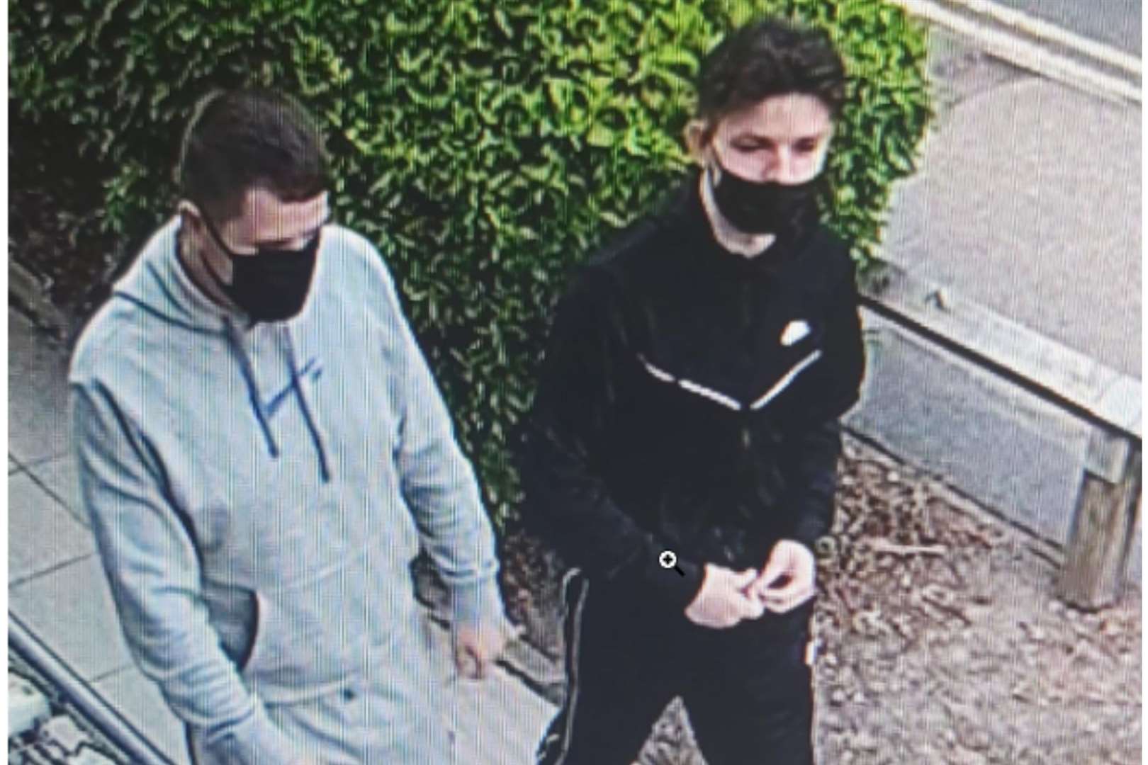 Police would like to speak to these two men. Photo: Kent Police