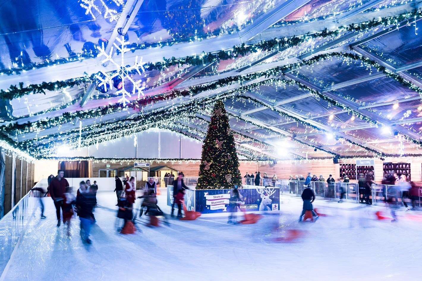 There is an ice rink at Bluewater
