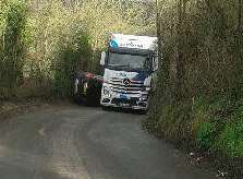 The car can be seen on its side next to the lorry. Picture by Callum Newcombe.