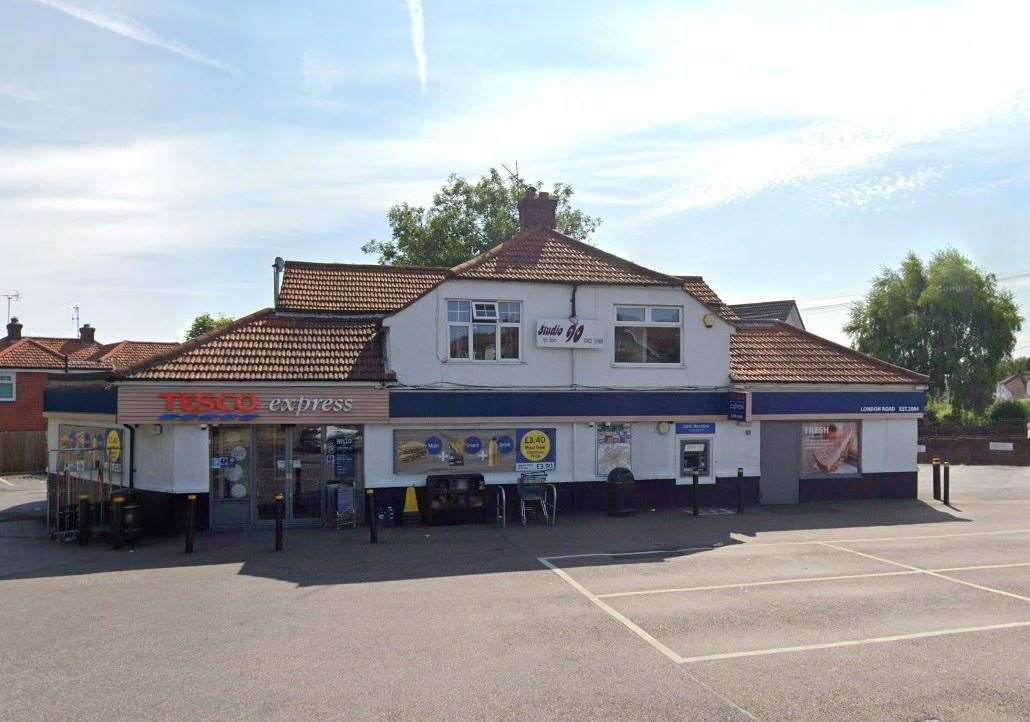 Tesco Express in London Road, Maidstone, has shut for renovations. Picture: Google