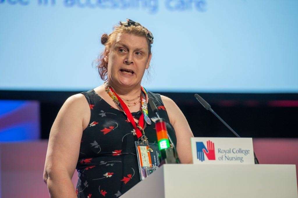 Transgender nurse Liz Curr. Picture: Royal College of Nursing