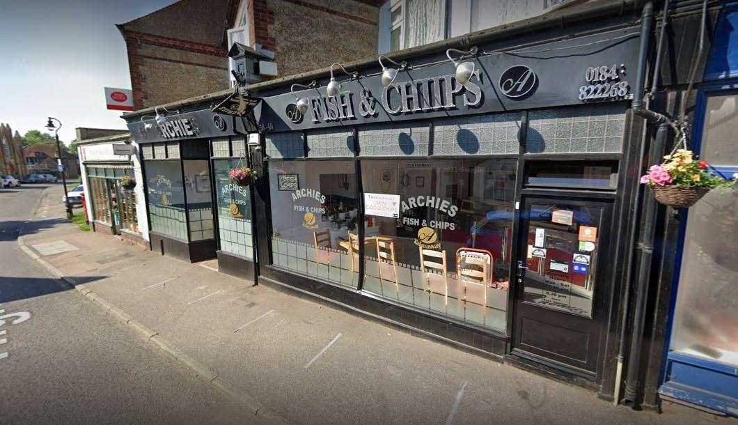 Archie's Fish & Chips in Minster. Picture: Google Street View