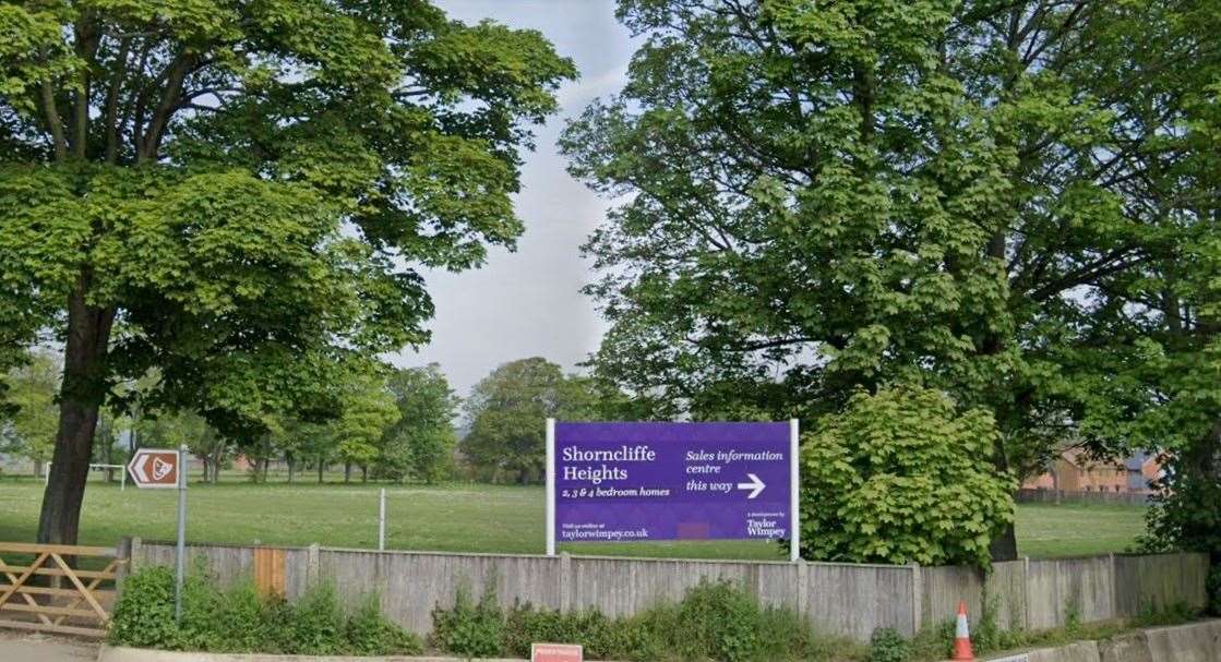 The field on the corner of Royal Military Avenue and North Road in Folkestone was originally earmarked for the new school for Shorncliffe Heights. Picture: Google Street View