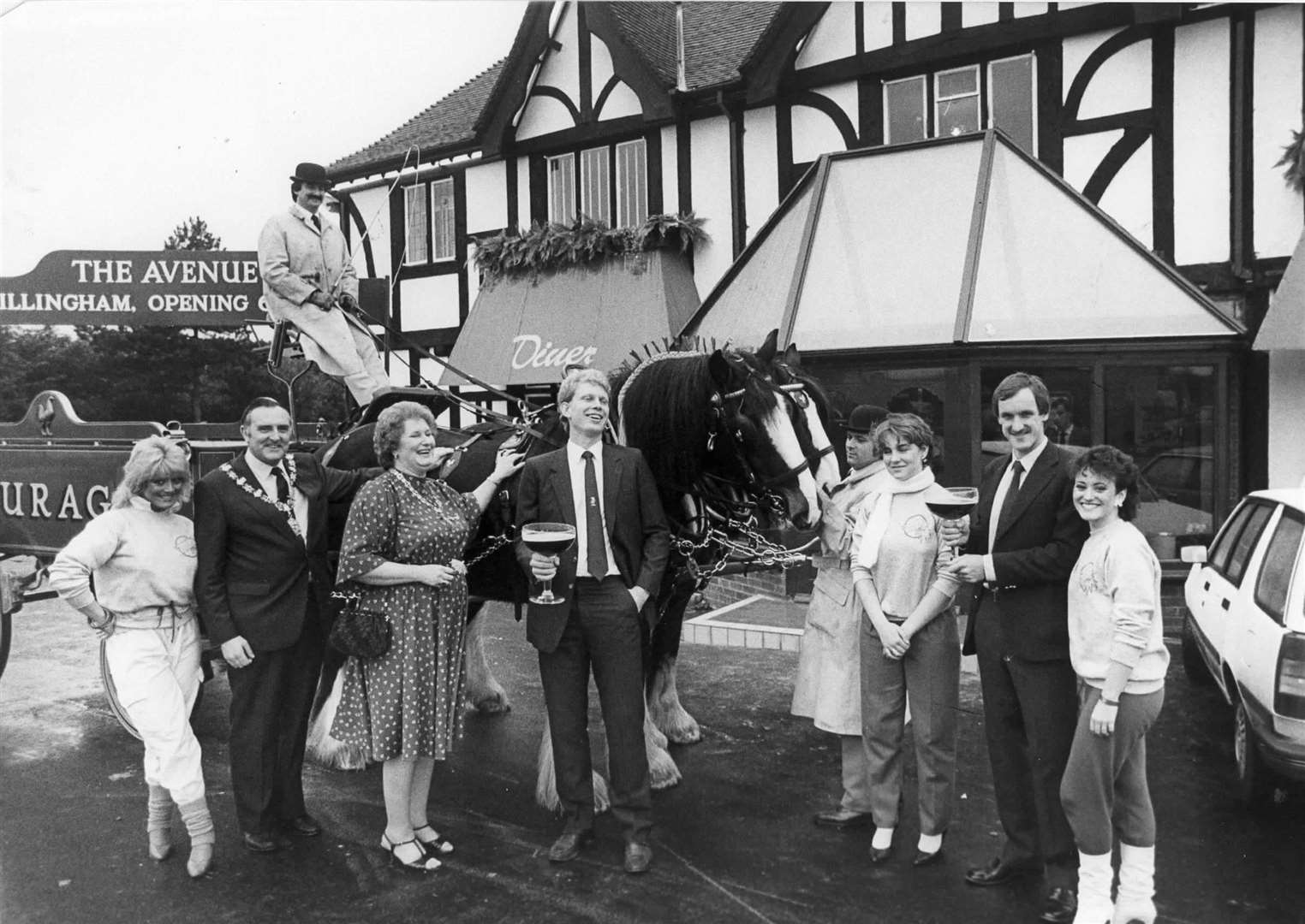 Medway's new superpub - The Avenue in Gillingham - was put to the test by Kent and England cricketers Graham Dilley and Chris Tavere in 1984. They raised outsized glasses to the success of the venue at a preview attended by the mayor and mayoress, Cllr George Smith and his wife.