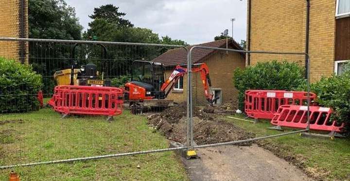 Demolition work started last year for the new ward at Darent Valley Hospital. Picture: Dartford and Gravesham NHS Trust