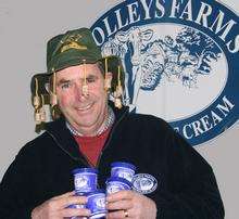 Solley’s Farms managing director Stephen Solley celebrates another delivery of Kentish real dairy ice cream to Qantas