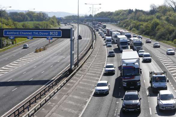 Motorists on the M20 were held up too