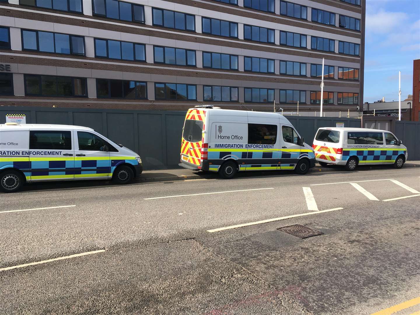 Immigration enforcement vans spotted in Romney Place, Maidstone (2749940)