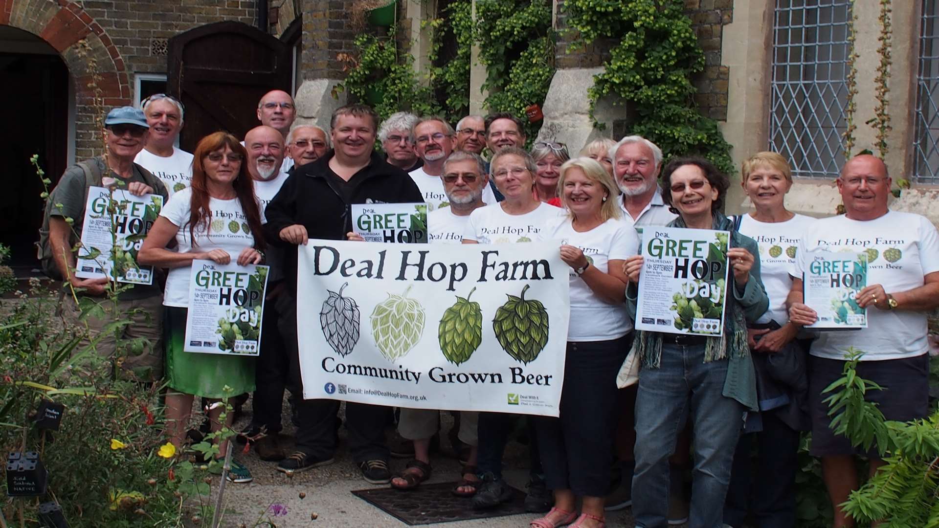 Deal Hop Farm harvested its hops yesterday and brewing began today
