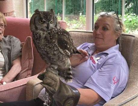 Maria Thurston, lifestyles assistant at Birchwood Heights Care Home in Swanley, has had a fear of birds her whole life