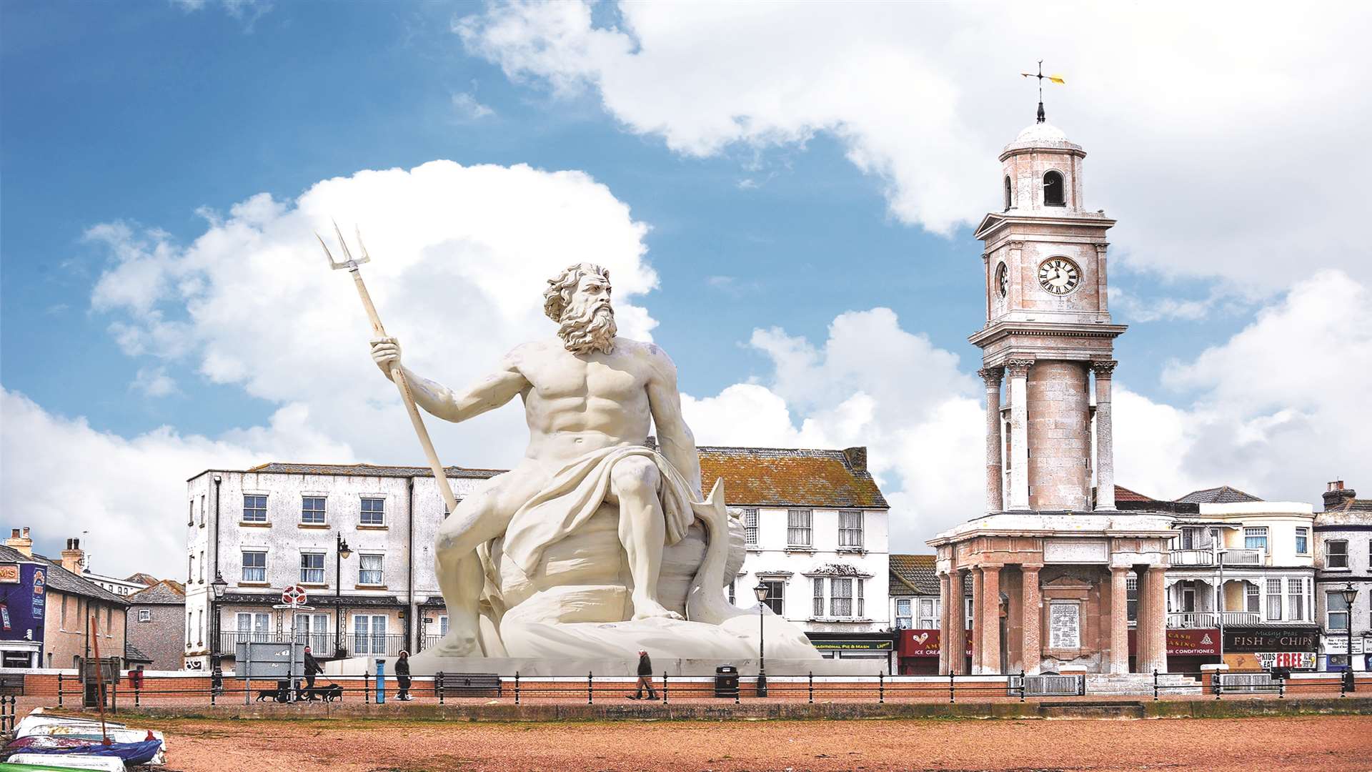 How the seafront could look with a giant statue of Neptune to rival the Clock Tower