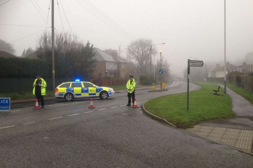Emergency crews are at the scene. Pic: @KentSpecials
