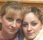 RELIEF: Jacqueline Freedom with daughter Hannah after the ordeal. Picture: MATTHEW WALKER