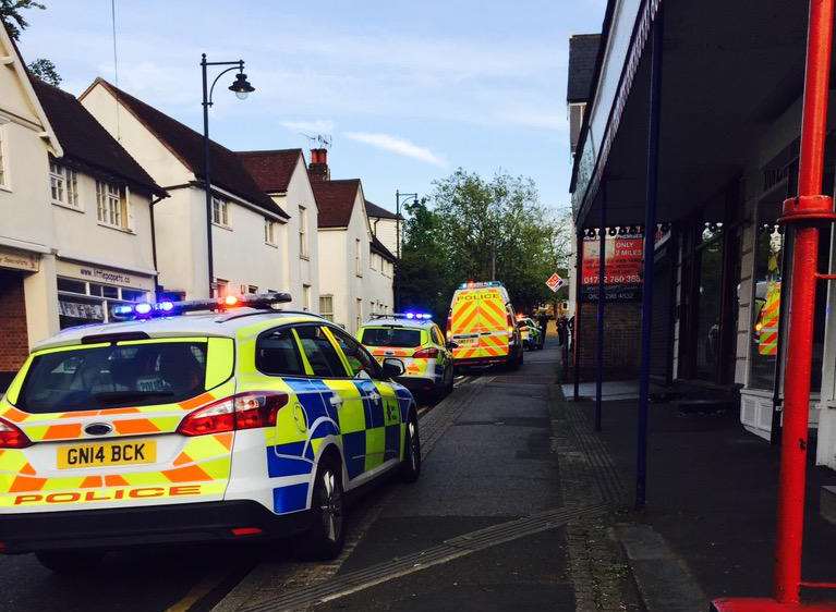 Police were called to the incident in St John's Hill, Sevenoaks. Picture: Luke Phillips