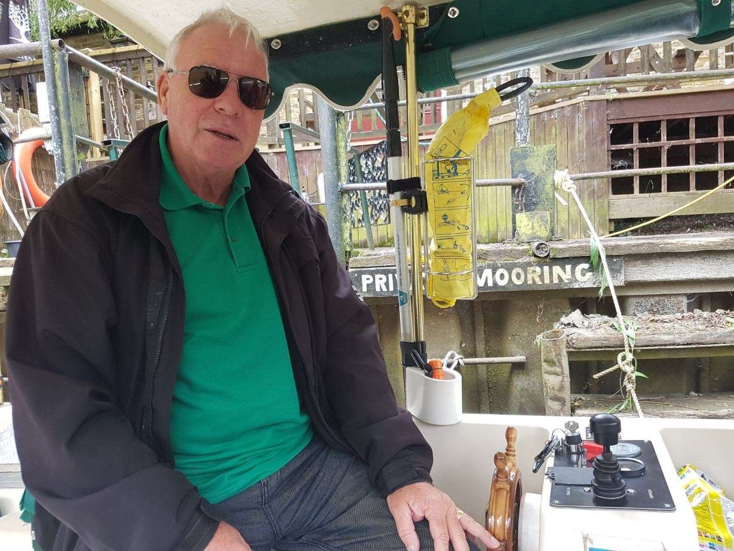 Peter Dale, who runs Grove Ferry River Tours
