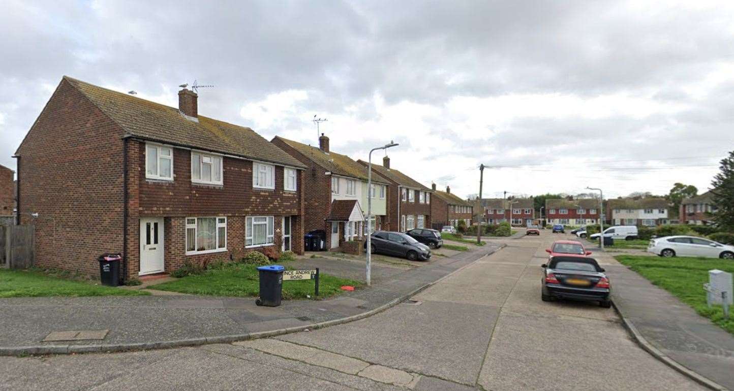 Cars were scratched in the area of Prince Andrew Road and Linley Road in Broadstairs, Thanet. Picture: Google Maps