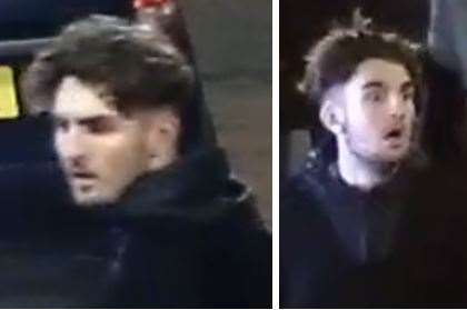 Two images of the fourth man that police want to speak to
