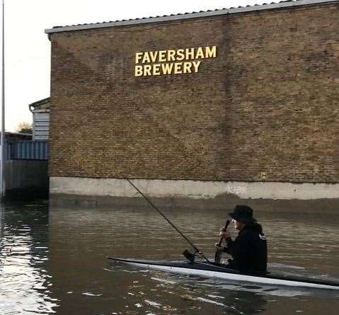 Not your usual mode of transport through Faversham. Picture: James Reynolds