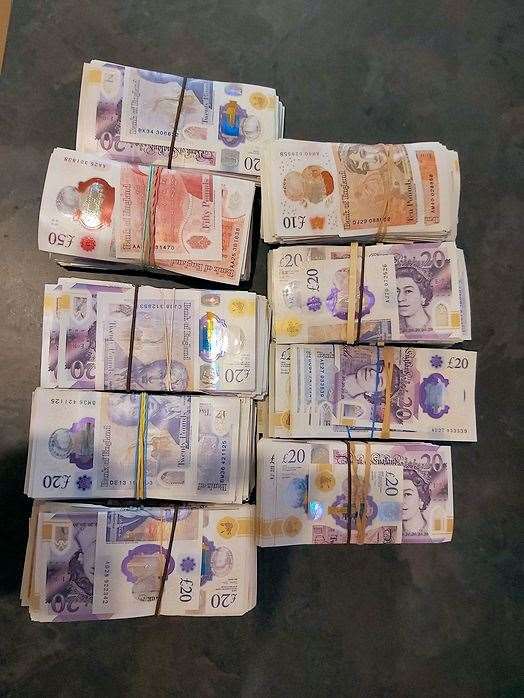 Police seized £50,000 from a Tunbridge Wells flat. Picture: Kent Police