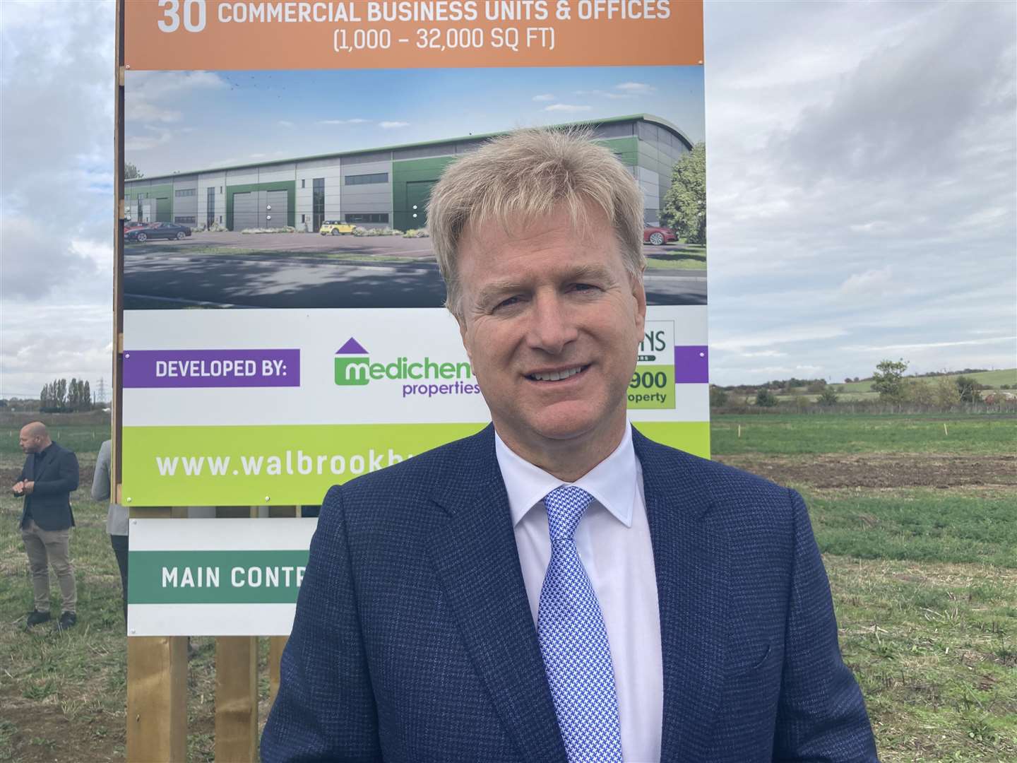Revolution's chairman Tom Allsworth at the launch of Walbrook Business Park at Neats Court, Queenborough, in October