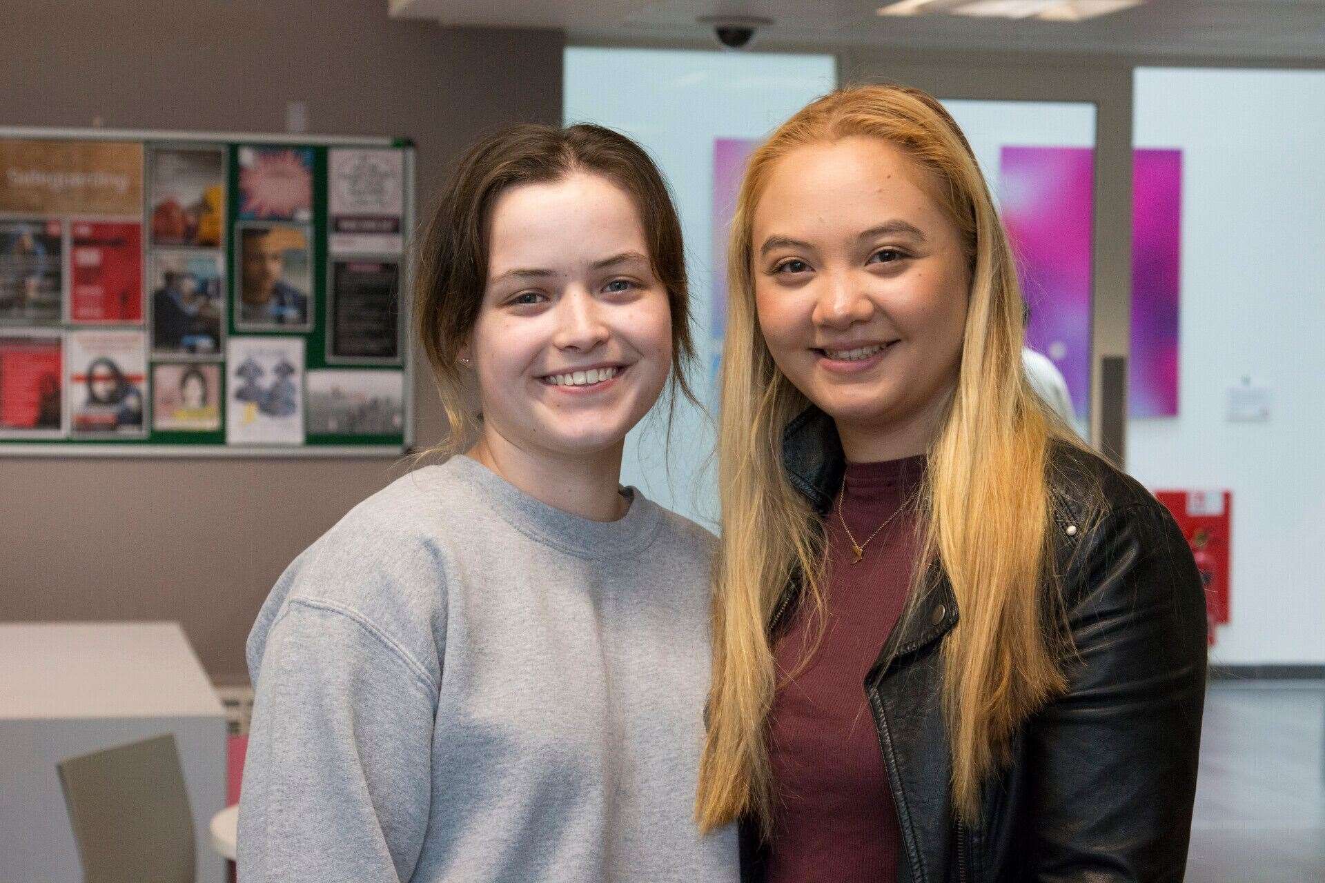 Emily Williams and Abi Taylor from West Kent College (15327657)