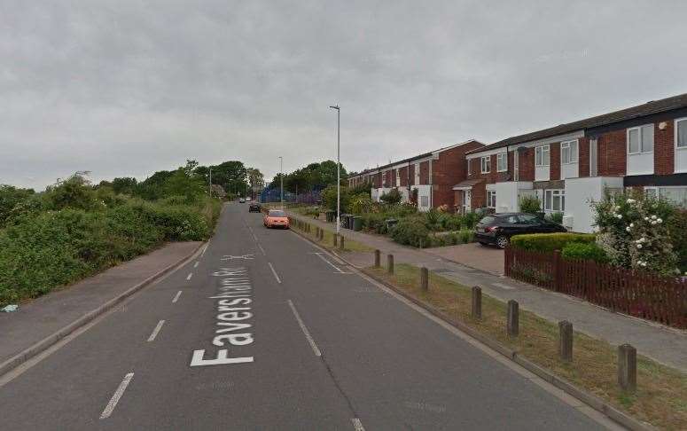 Fire crews were called to Faversham Road. Picture: Google Street View