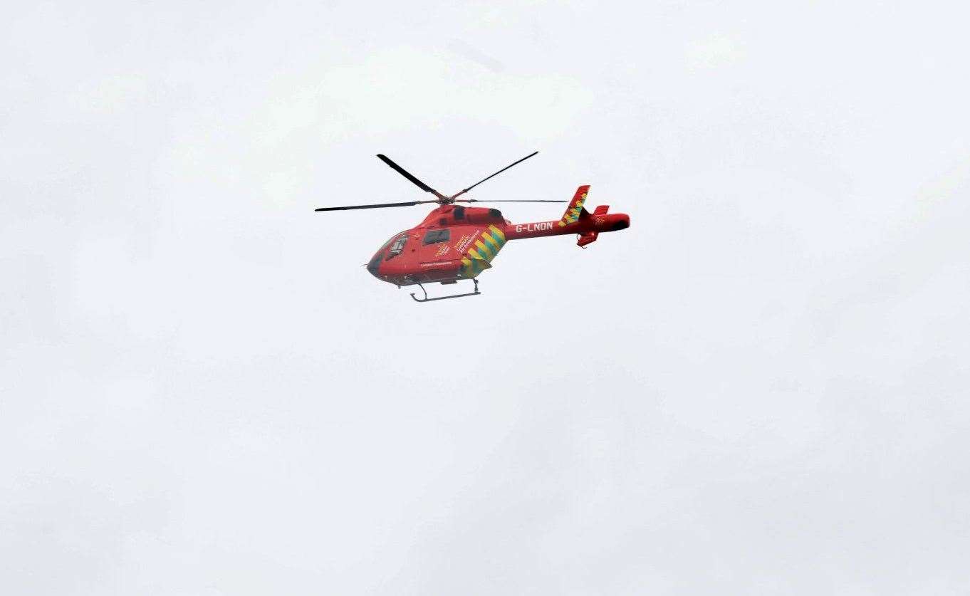 The London air ambulance was called. Picture: UKNIP